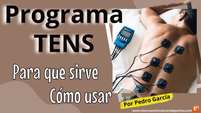 TENS Electrodos Posicionados Para El Tratamiento Del Dolor De