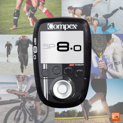 Electroestimulador Compex Sp 8.0 Color Negro 40 Programas Preparación  Física Anti-Dolor Para Recuperación Y Rehabilitación