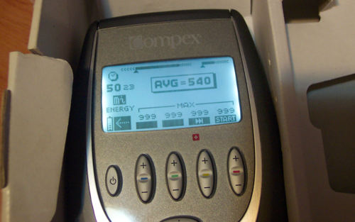 intensidad máxima de entrenamiento electroestimulacion compex