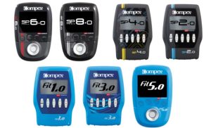 compex fit 1.0, 3.0, 5.0 y compex SP 2.0, 4.0, 6.0 y 8.0