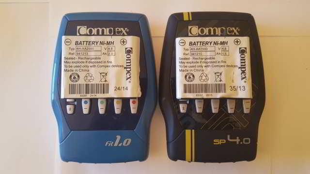 estos son los dos modelos de Bateria de compex