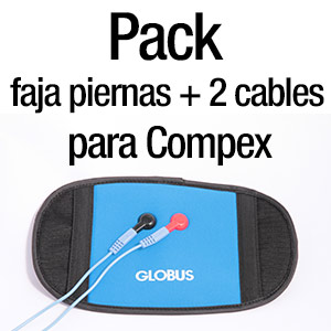Pack Fast Pad + 2 cables para Compex
