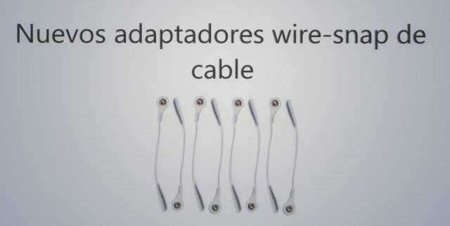 adaptadores electroestimulador conexion wire snap con cable