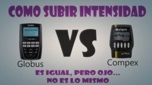 compex intensidad. Subir energía en globus