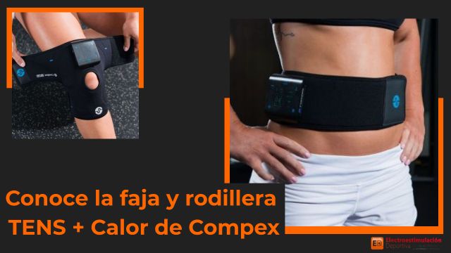 faja y rodillera de compex Tens