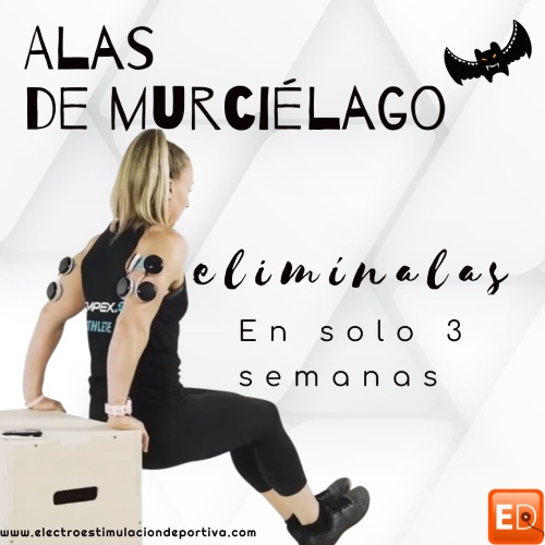 La electroestimulaicón elimina las alas de murcielago. endurecer los brazos de murciélago