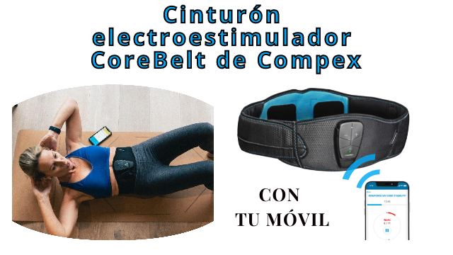 Cinturón Faja Electroestimulador Compex Corebelt 5.0 Abdominal Lumbar  Tonificación Muscular Masaje Talla S/M