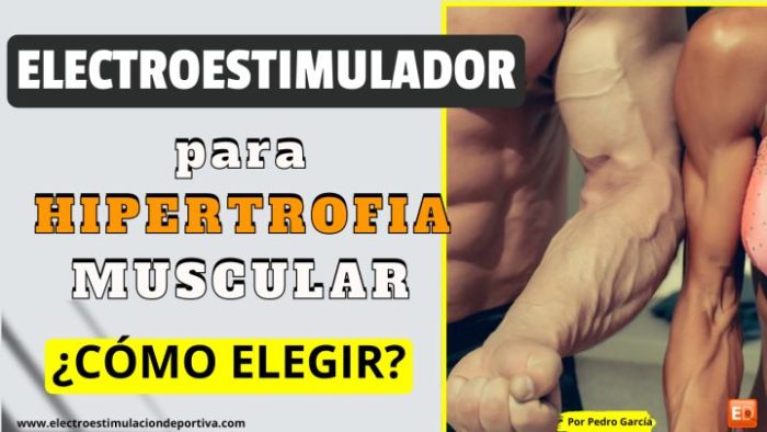 Electroestimulador para ganar masa muscular