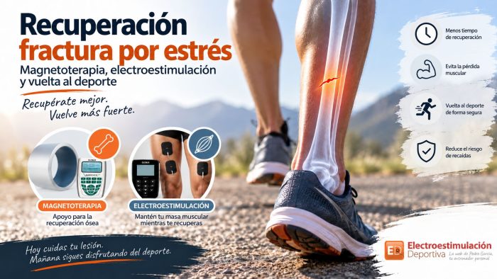 Recuperación fractura por estrés con magnetoterapia y electroestimulaicón