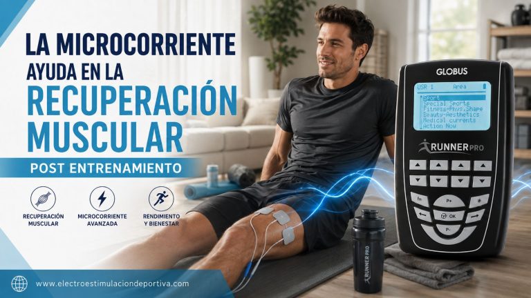 Recuperación muscular con microcorriente